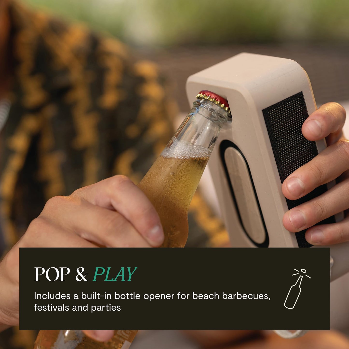 House of Marley Roots Altavoz Solar Portátil (Crema / 14 Horas)