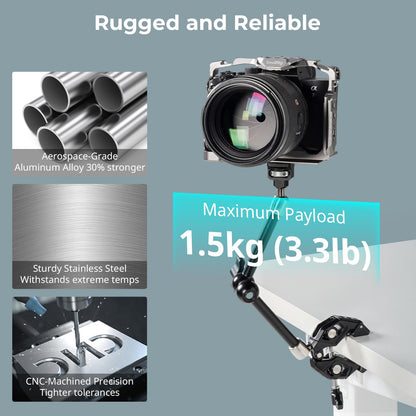 SMALLRIG Abrazadera de Brazo Mágico de 12.9 Pulgadas (Modelo 5312)