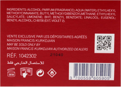 Maison Francis Kurkdjian Baccarat Rouge 540 Pure Perfume (2.3 Fl Oz / Pack de 1)