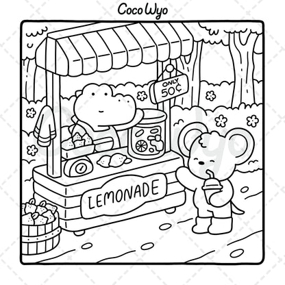 Libro de Colorear Cozy Friends (Animales Lindos para Adultos y Adolescentes)