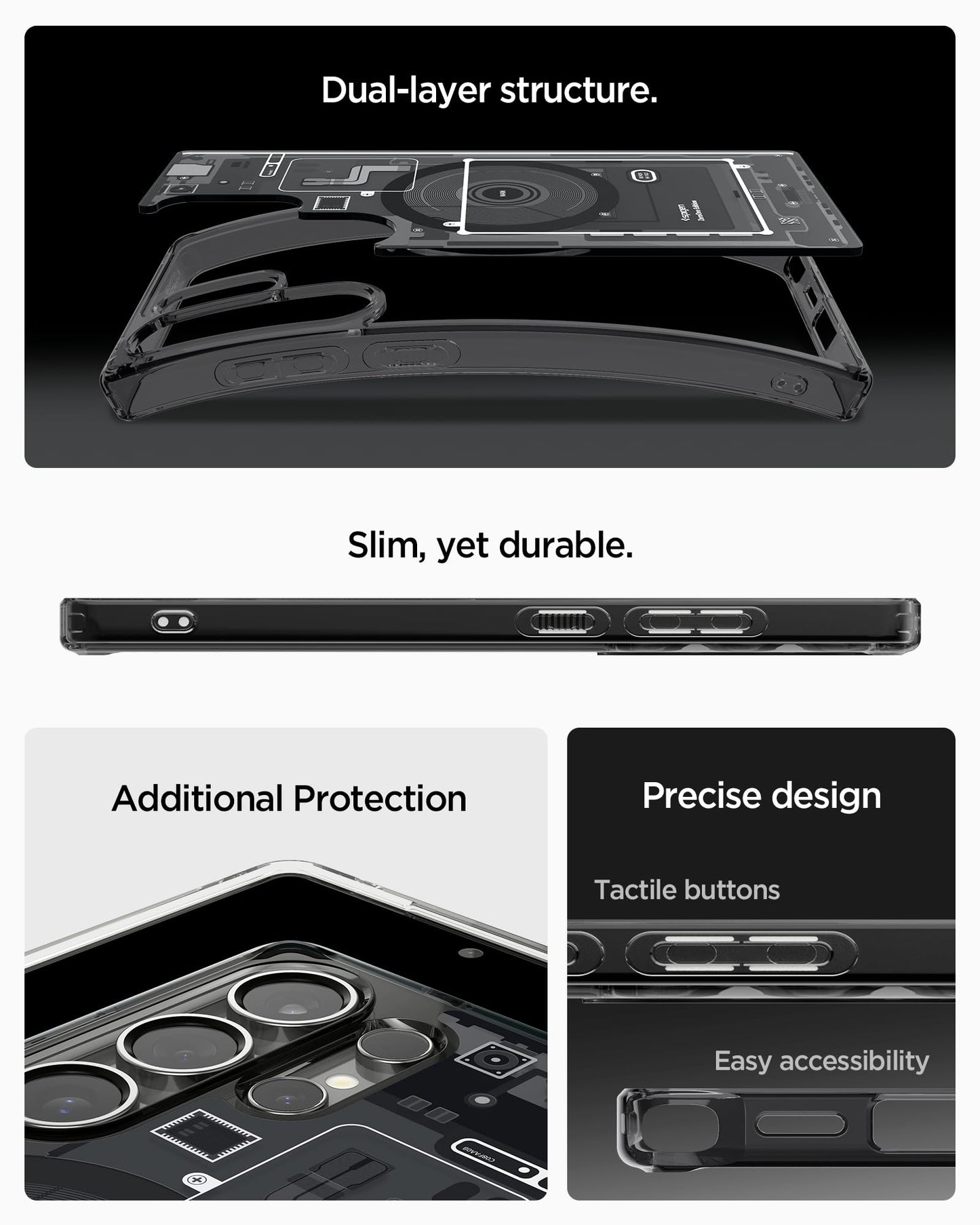 Spigen Funda Ultra Hybrid MagFit para Galaxy S25 Ultra (Zero One)
