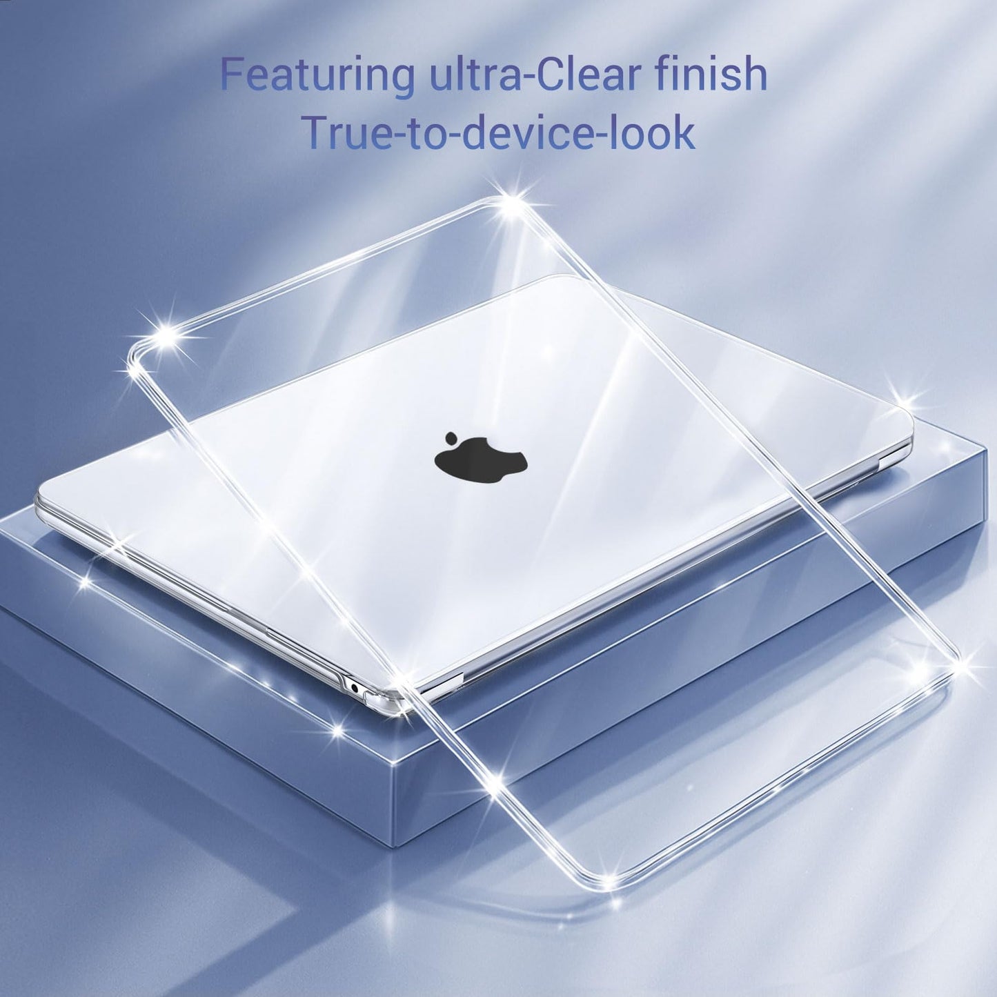 MOSISO Funda Transparente Cristalina para MacBook Air de 13.6 Pulgadas
