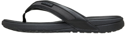 Crocs Men's Yukon Sport LR Lightweight Flip Flop Sandals, Black/Slate Grey
