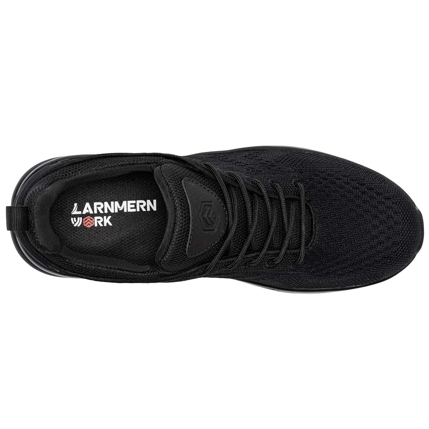 LARNMERN Men Chef Shoes Non Slip Work Waterproof Slip-on, Black