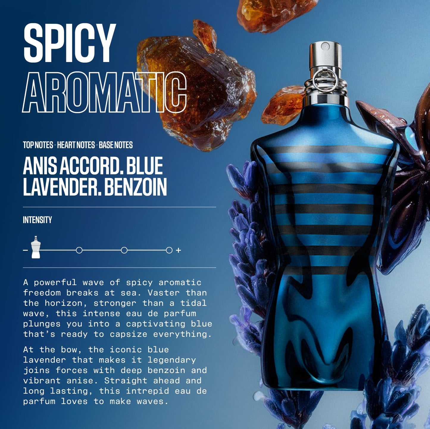 Jean Paul Gaultier Le Male In Blue para Hombre (4.2 oz / EDP Spray)