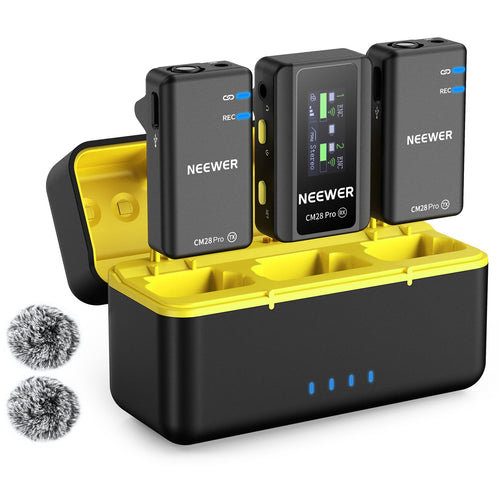NEEWER Sistema de Micrófono Lavalier Inalámbrico CM28 PRO (4GB)