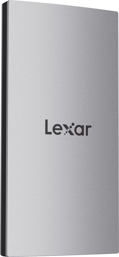Lexar 2TB ES3 External SSD, Up to 1050MB/s Read, Storage Expansion, Compatible w/USB-C Smartphones, iPhone 15/16, PC, Mac, Tablets, Sleek & Sturdy Design, Silver (LES3XXX002T-RNSAU)