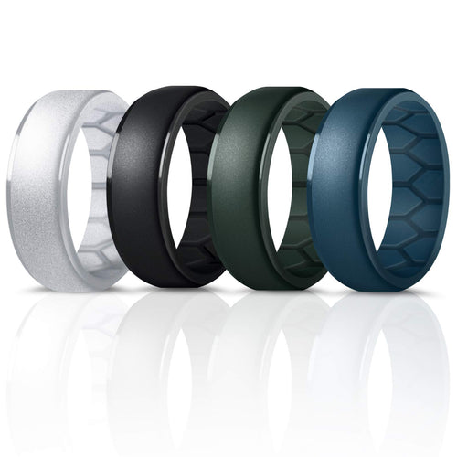 Forthee Anillo de Boda de Silicona para Hombre