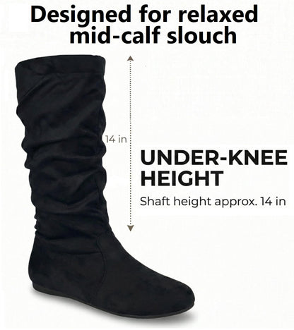 Wells Collection Botas Suaves para Mujer (Negro / Talla 7)