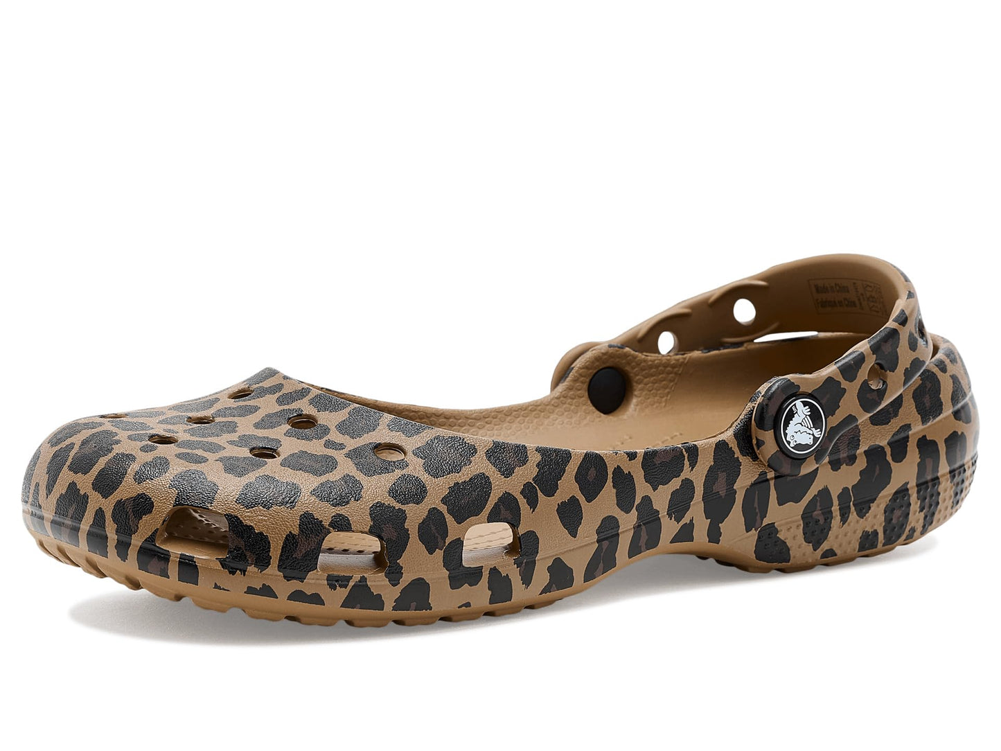 Crocs Women Classic Ballet, Ballet Slippers, Sepia/Leopard