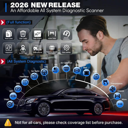 Escáner de Diagnóstico Automotriz Bidireccional Thinkdiag2 (Bluetooth)