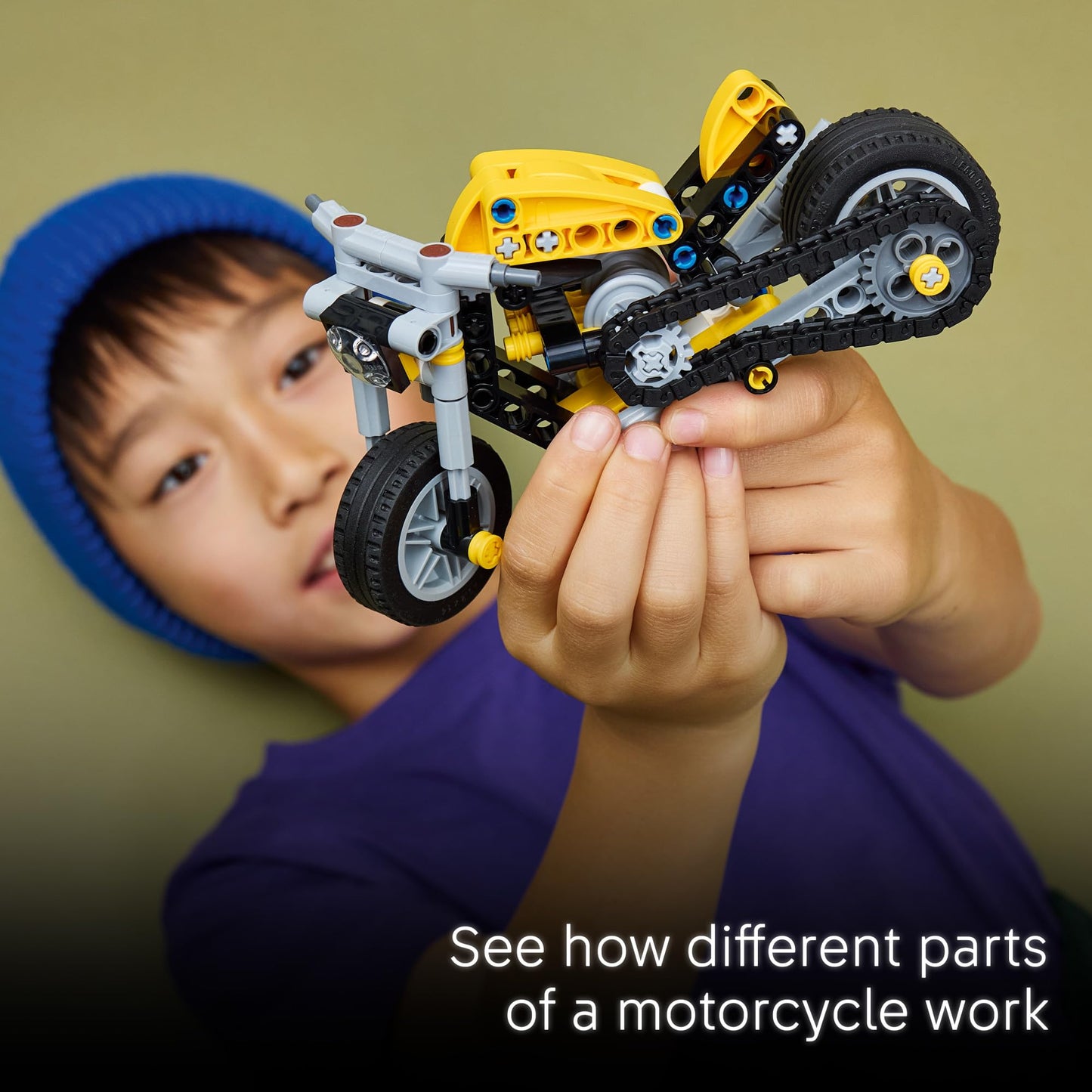 LEGO Technic Juguete de Motocicleta Amarilla (42225)
