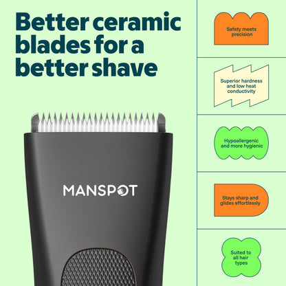 MANSPOT Recortadora de Vello Corporal y de Ingle para Hombres