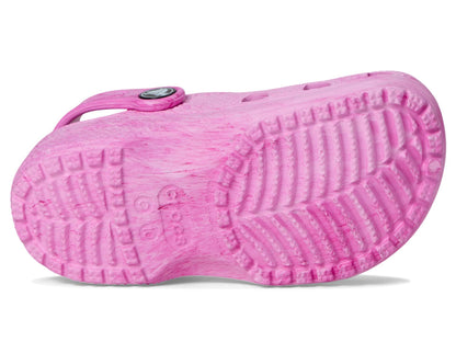 Crocs Kids Unisex Classic Marbled Tie-Dye Clogs (Little Kid/Big Kid) Pink Swirl 6 Big Kid Medium