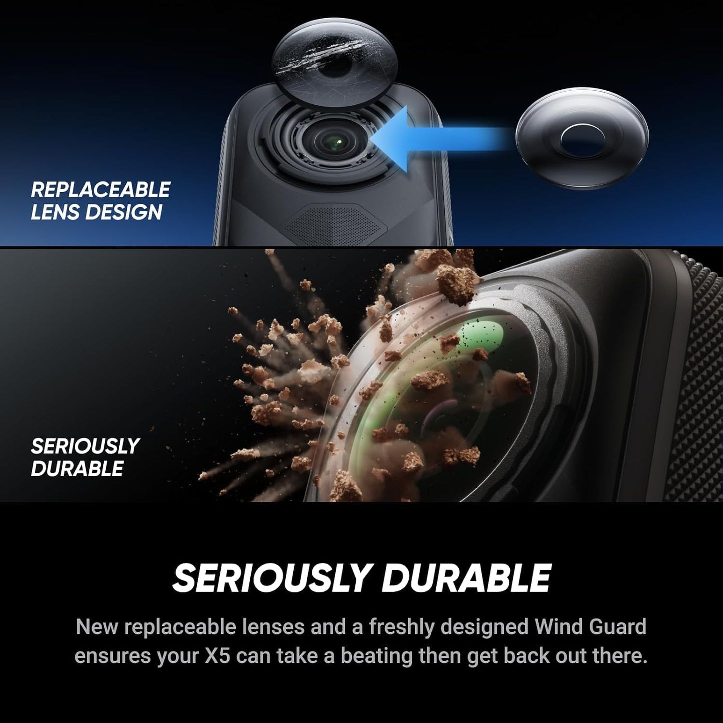 Insta360 X5 Essentials Bundle-8K Waterproof 360 Action Camera|Bundle Includes Selfie Stick, Extra Battery, Utility Fast Charge Case, Standard Lens Guards, Lens Cap, Carry Case(No Card)