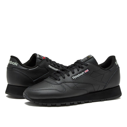 Reebok Classic Leather Sneakers for Men, Casual Tennis Mens Shoes, Core Black/Core Black/Pure Grey5