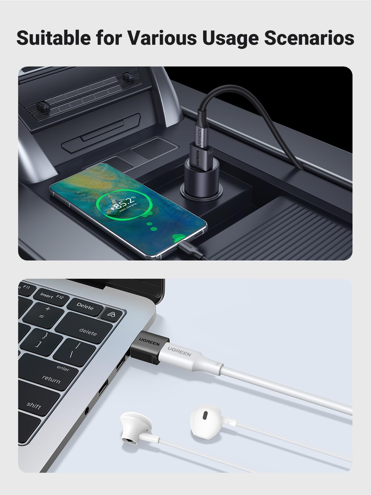 UGREEN Adaptador USB a USB C 10Gbps (Paquete de 2)