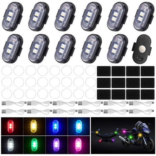 Xuhal Luces Estroboscópicas LED Magnéticas Inalámbricas (Paquete de 12)