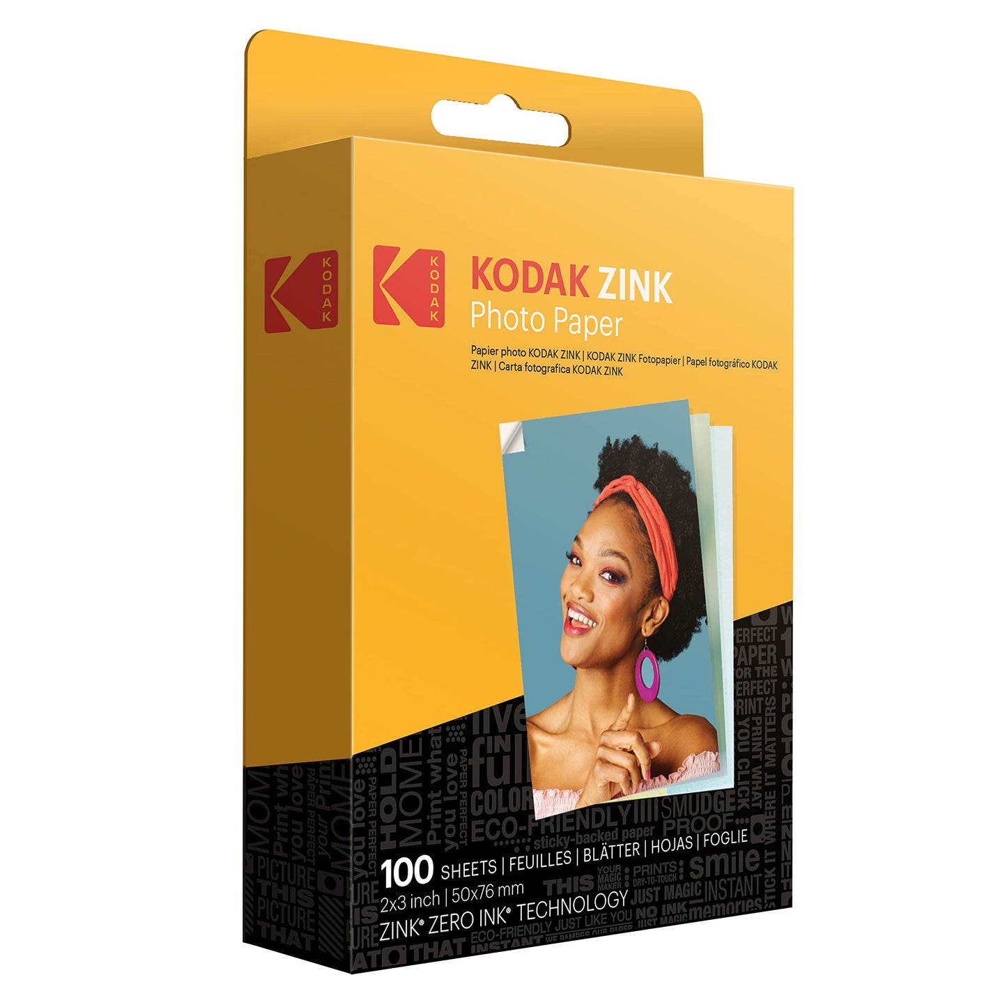 KODAK Papel Fotográfico ZINK Premium 2x3 (100 Hojas)