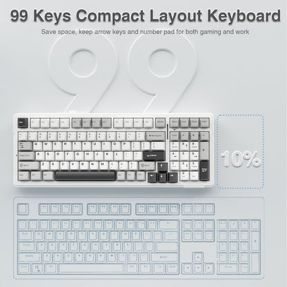 AULA Teclado Mecánico Inalámbrico F99 (RGB)