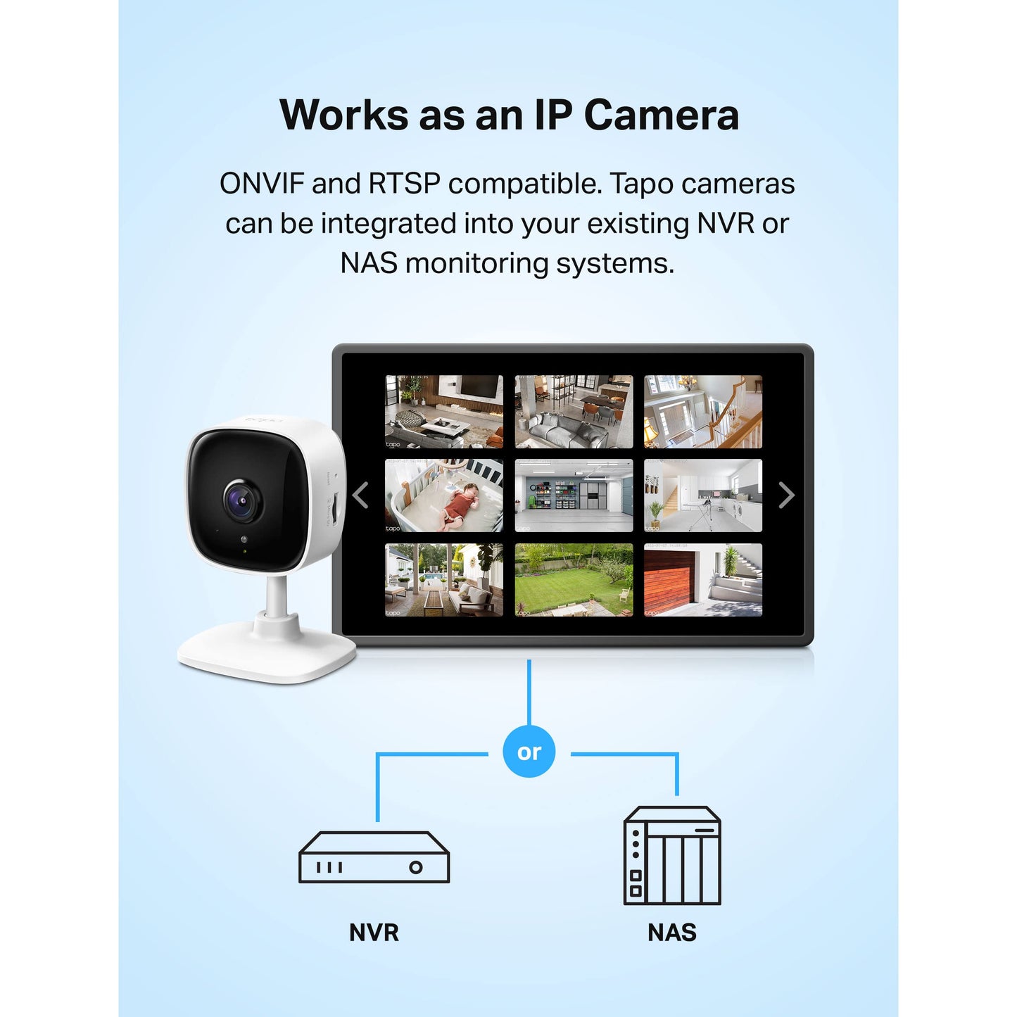 TP-Link Tapo C100 Cámara de Seguridad Interior 1080P