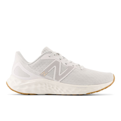New Balance Women's Fresh Foam Arishi V4 Running Shoe, Summer Fog/Nimbus Cloud/Light Gold Metallic