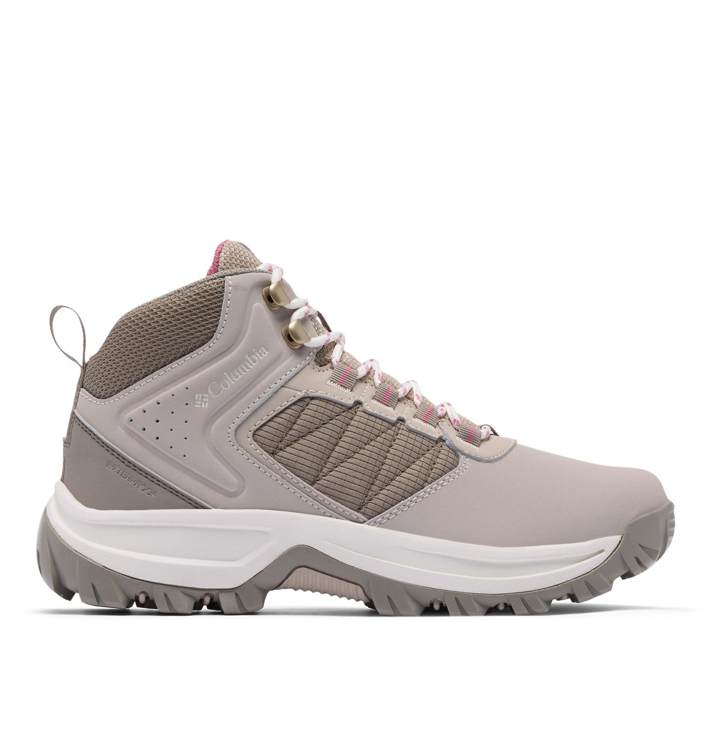 Columbia Women's Transverse Waterproof Hiking Boot, Soft Taupe/Rosette
