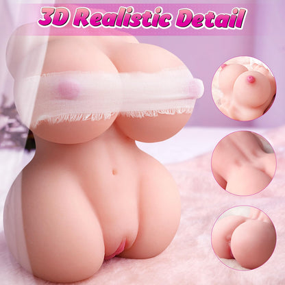 Mini Muñeca Sexual Portátil de Silicona (Masturbador Masculino)