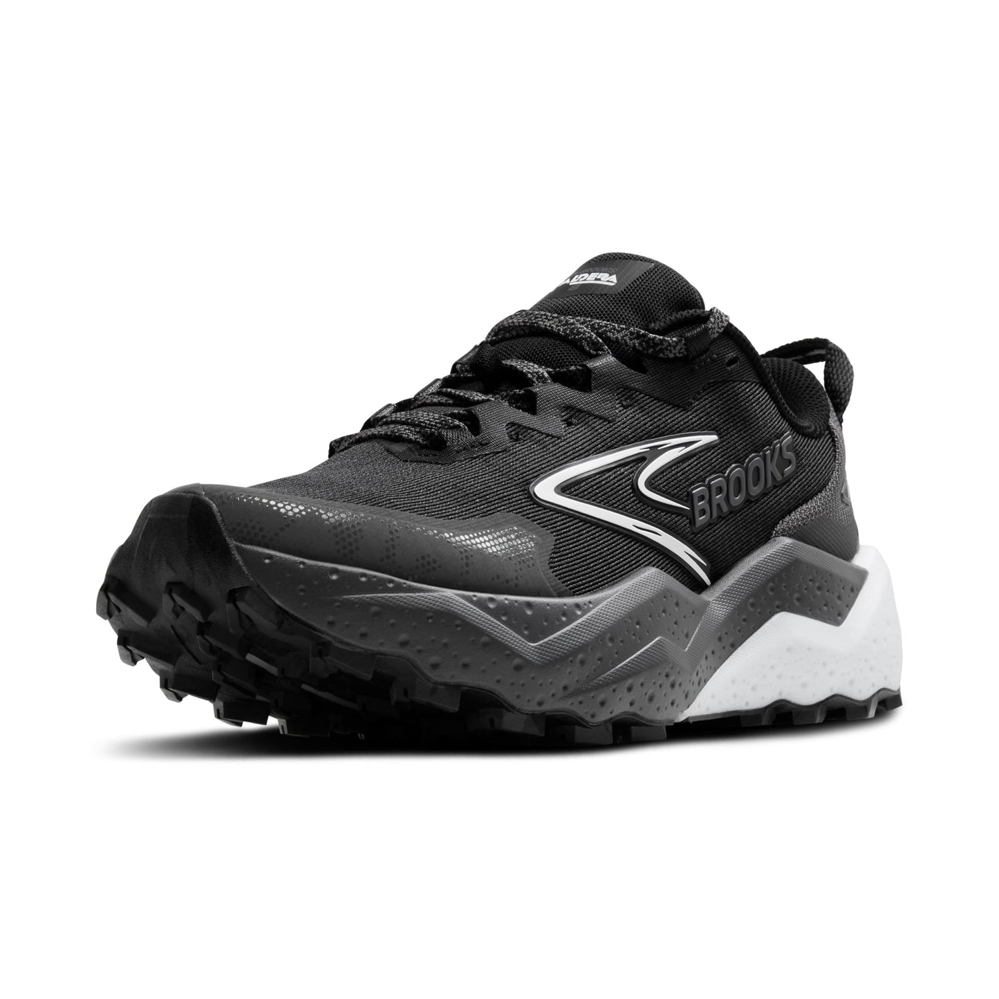 Brooks Women’s Caldera 8 Ultra Trail Running Shoe - Black/Blackened Pearl/White -