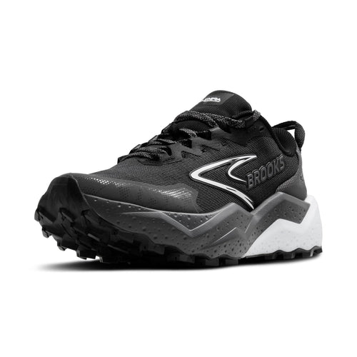 Brooks Women’s Caldera 8 Ultra Trail Running Shoe - Black/Blackened Pearl/White -