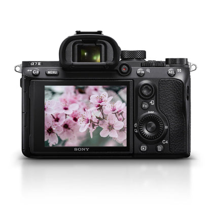 Sony α7 III Full-Frame Mirrorless Camera Kit with 28–70 mm OSS Lens (ILCE-7M3K/B) – 24.2 MP Sensor | 4K HDR Video | 64GB Memory Card, 2 x NP-FZ-100 Battery, Case, External Charger and More