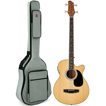 Best Choice Products Bajo Electroacústico (Natural / 4 Cuerdas)