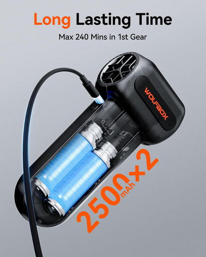 WOLFBOX MF60&MF70 Plumero Eléctrico de Aire Comprimido (Negro)