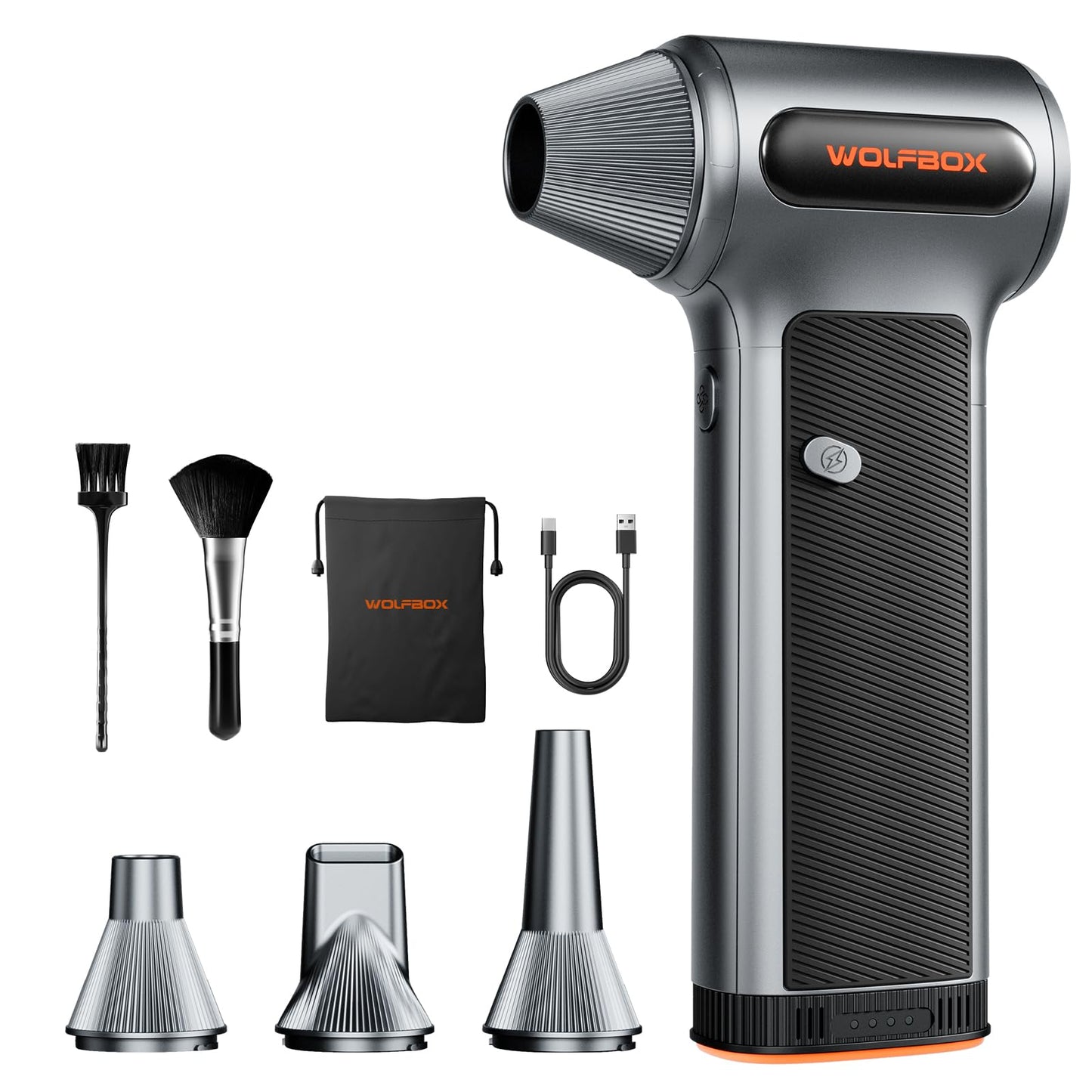 WOLFBOX Plumero de Aire Comprimido Inalámbrico MF200