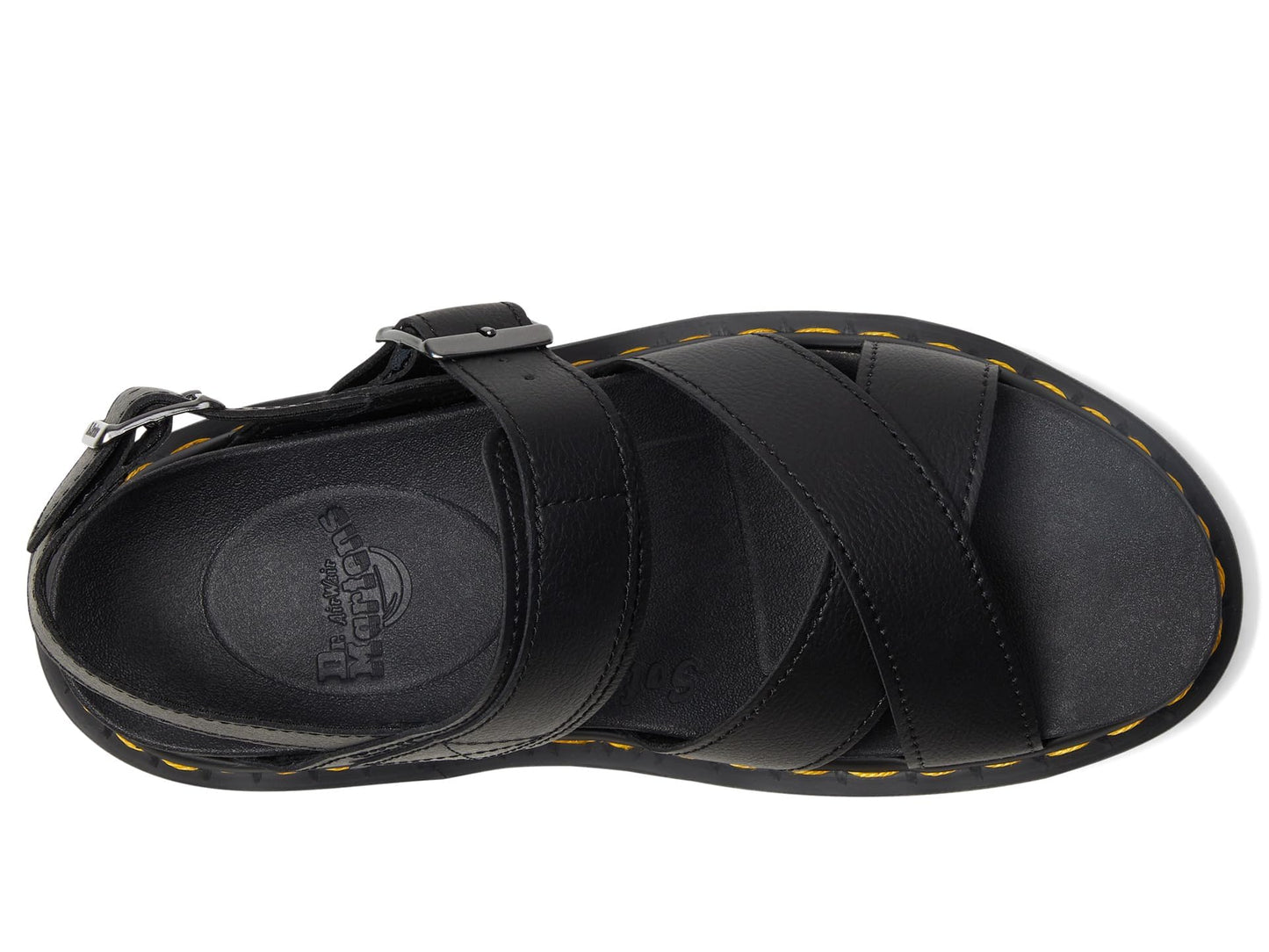 Dr. Martens Women's Voss II Sandal, Black Athena Leather