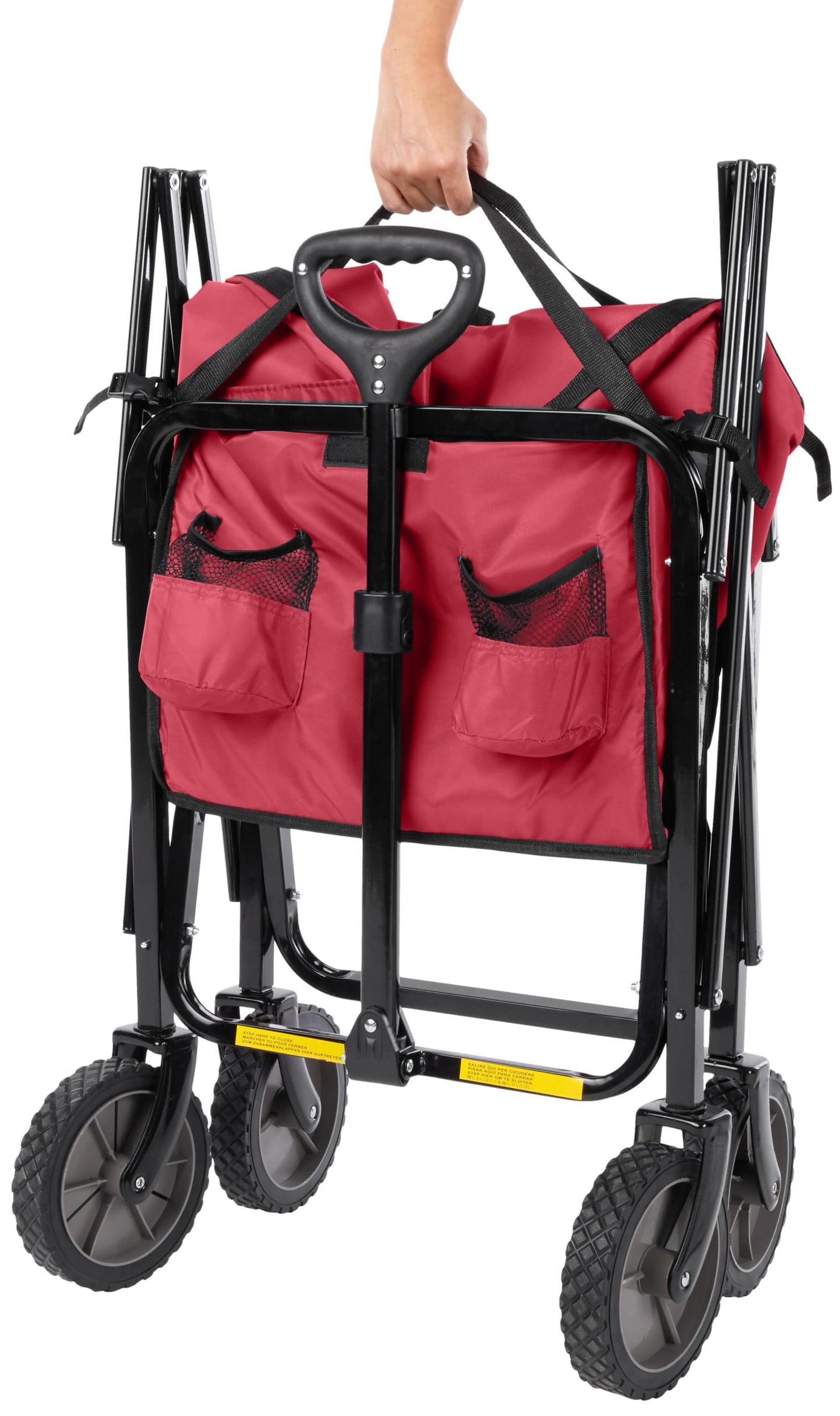 Amazon Basics Carro Utilitario Plegable de Alta Resistencia (Red)