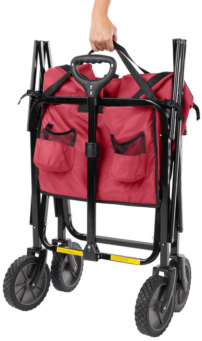 Amazon Basics Carro Utilitario Plegable de Alta Resistencia (Red)