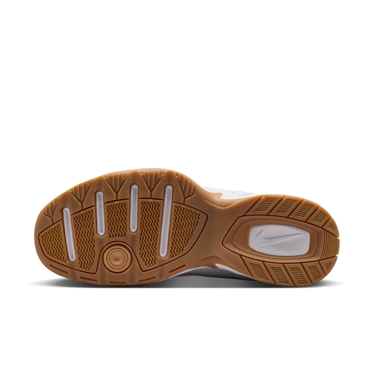 Nike Men's Air Monarch IV Workout Shoes, White/White-Indigo Storm-Gum Light Brown