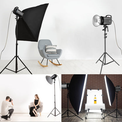 NEEWER 600Ws Studio Monolight Flash Light Kit: 2 Pack S101-300W 5600K Strobe Lights with 150W Modeling Lamps/Bowens Mount/Softboxes/Stands, Reflector/RT-16 Trigger/Bag for Photography Portrait Product