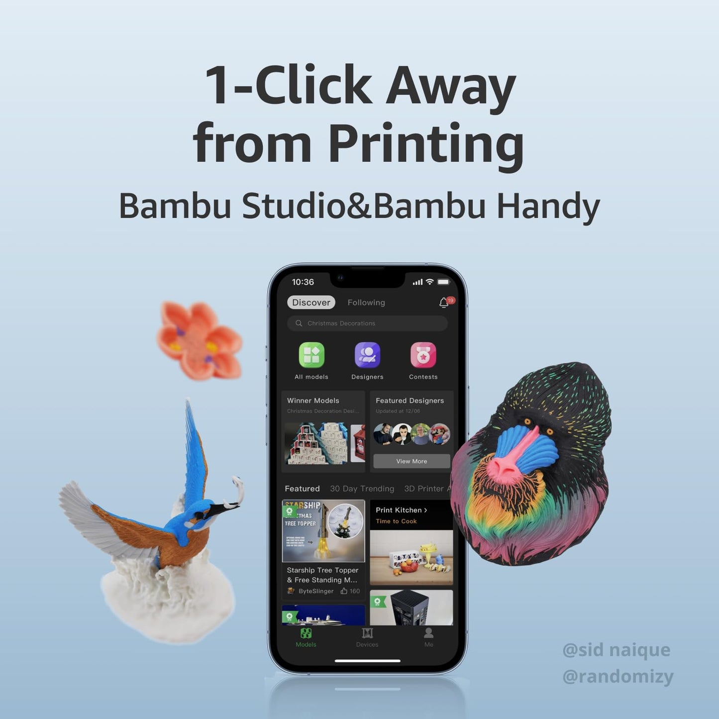 Bambu Lab Impresora 3D A1 Combo + Kit de Lámpara LED