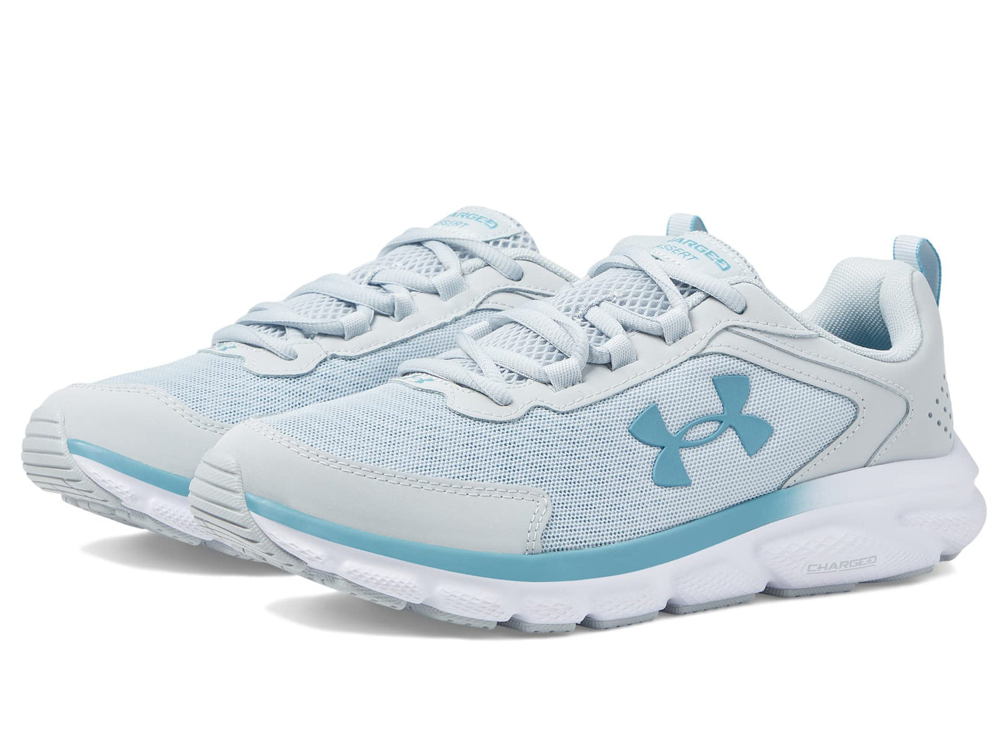 Under Armour Women's Charged Assert 9, (120) Halo Gray/Halo Gray/Still Water, US