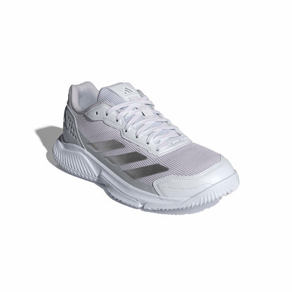 adidas Women's Courtquick Padel, White/Silver Metallic/White