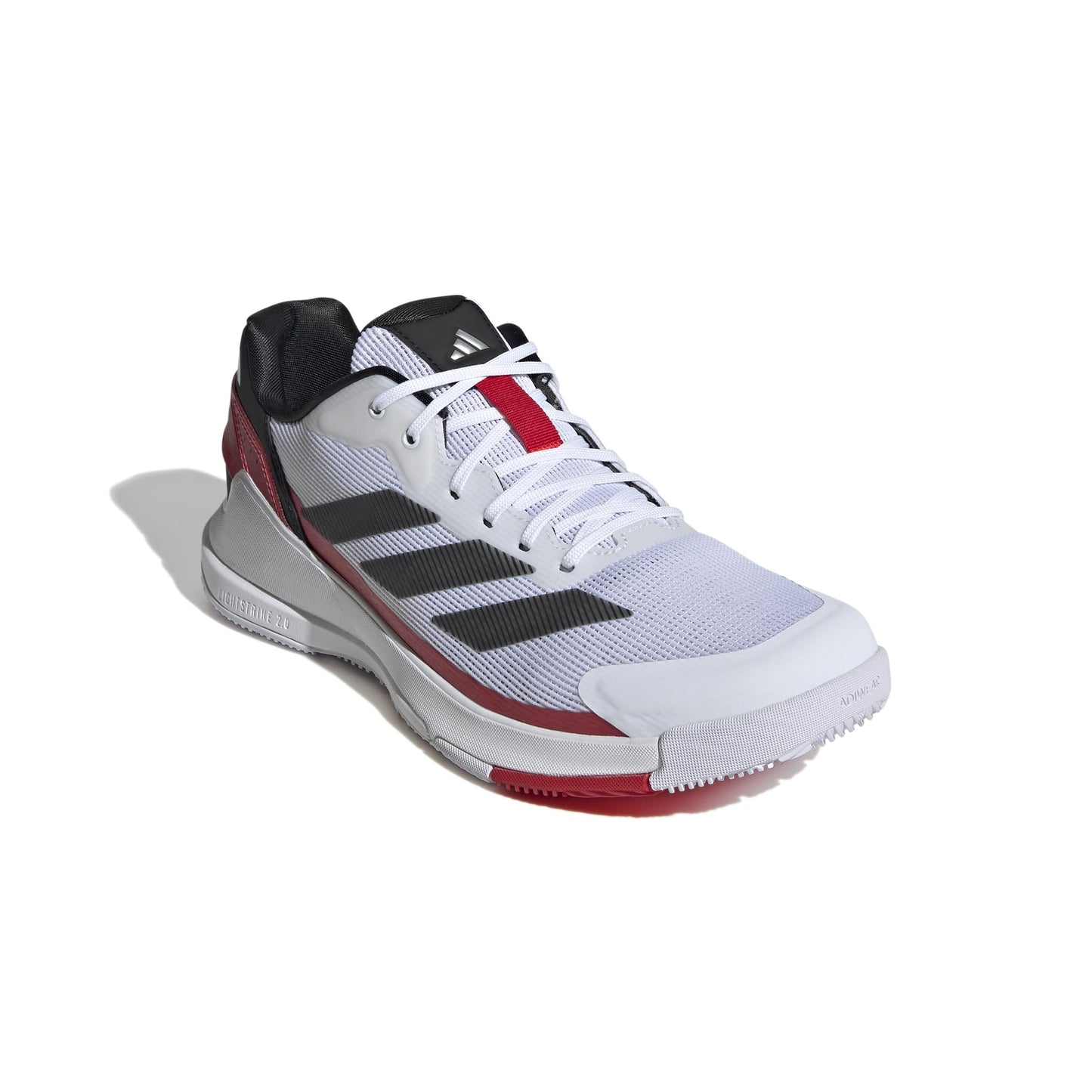 Adidas Mens Crazyquick Lightstrike Padel Tennis, White/Black/Lucid Red
