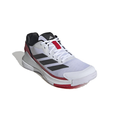 Adidas Mens Crazyquick Lightstrike Padel Tennis, White/Black/Lucid Red