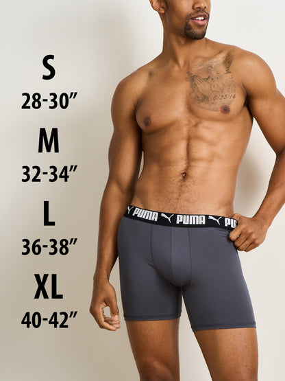 PUMA Calzoncillos Bóxer de Rendimiento para Hombre (Paquete de 5 / Talla M)