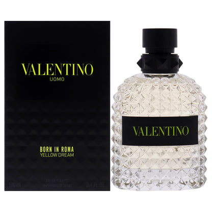 Valentino Uomo Born In Roma Yellow Dream para Hombre EDT (3.4 fl oz)