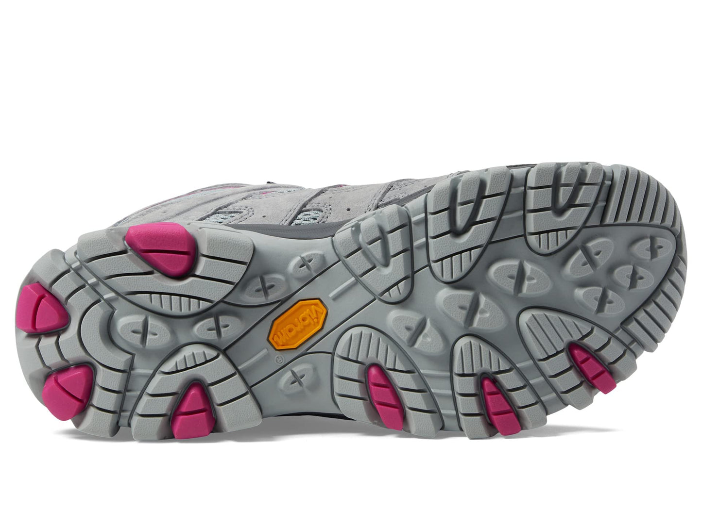 Merrell Women's Moab 3 Mid Waterproof Hiking Boot, Monument/Fuchsia