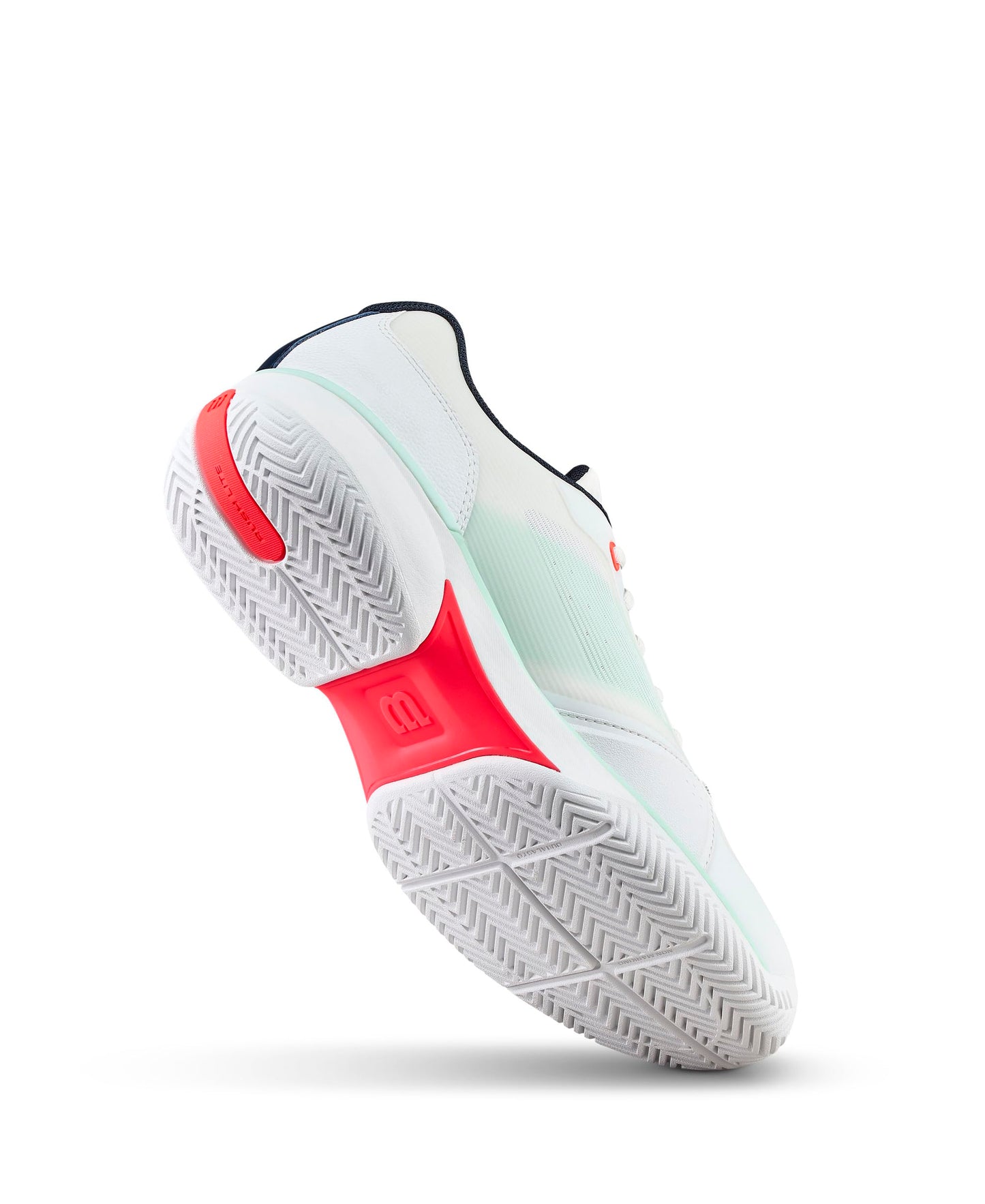 WILSON Rush Lite 5 Men's Tennis Shoe - White/Bay/Fiery Coral