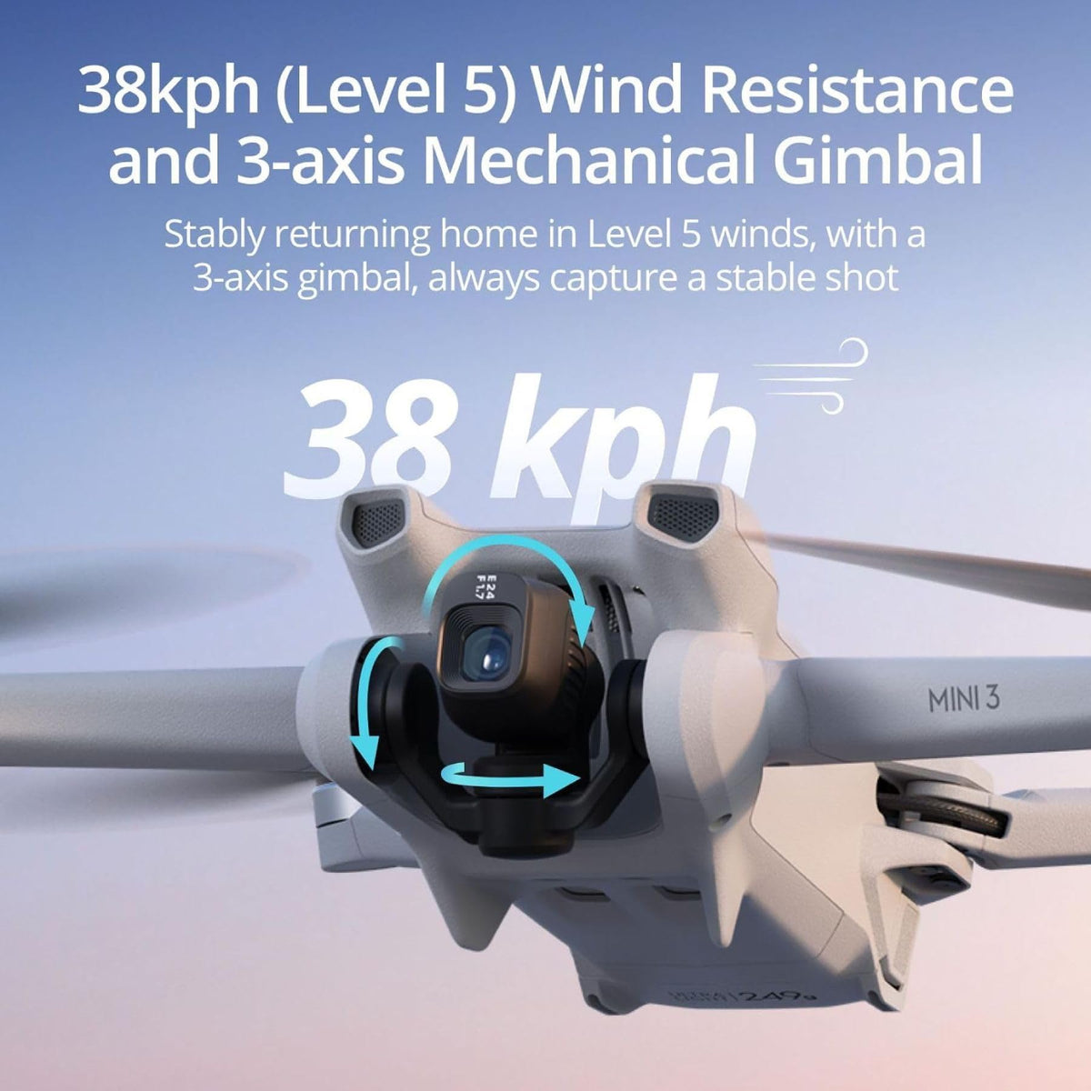 DJI Mini 3 With DJI RC, 3-Axis Mechanical Gimbal Mini Camera Drone
