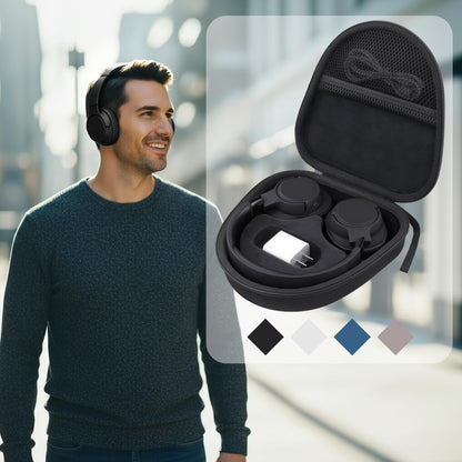 Estuche rígido Syongsion para JBL Tune 720BT, 520BT, 770NC, 670NC y 510BT (Negro)